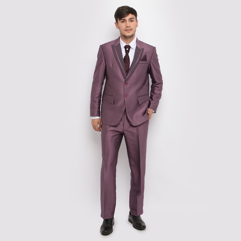 Jas Formal semi WOOL Blazer Kantor Pria Jas Wedding Jas Pengantin Setelan Jas Nikah dan Celana