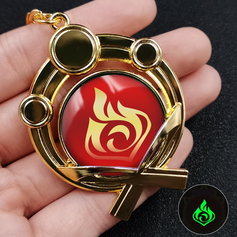 GI001 – Gantungan Kunci Keychain Game Genshin Impact Emblem