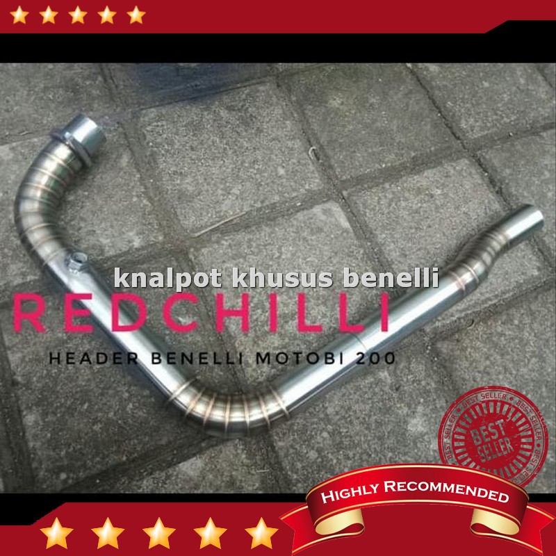 Murah Header . Leher Knalpot Benelli Motobi Evo 200. Benelli Motobi Evi 200 Limited