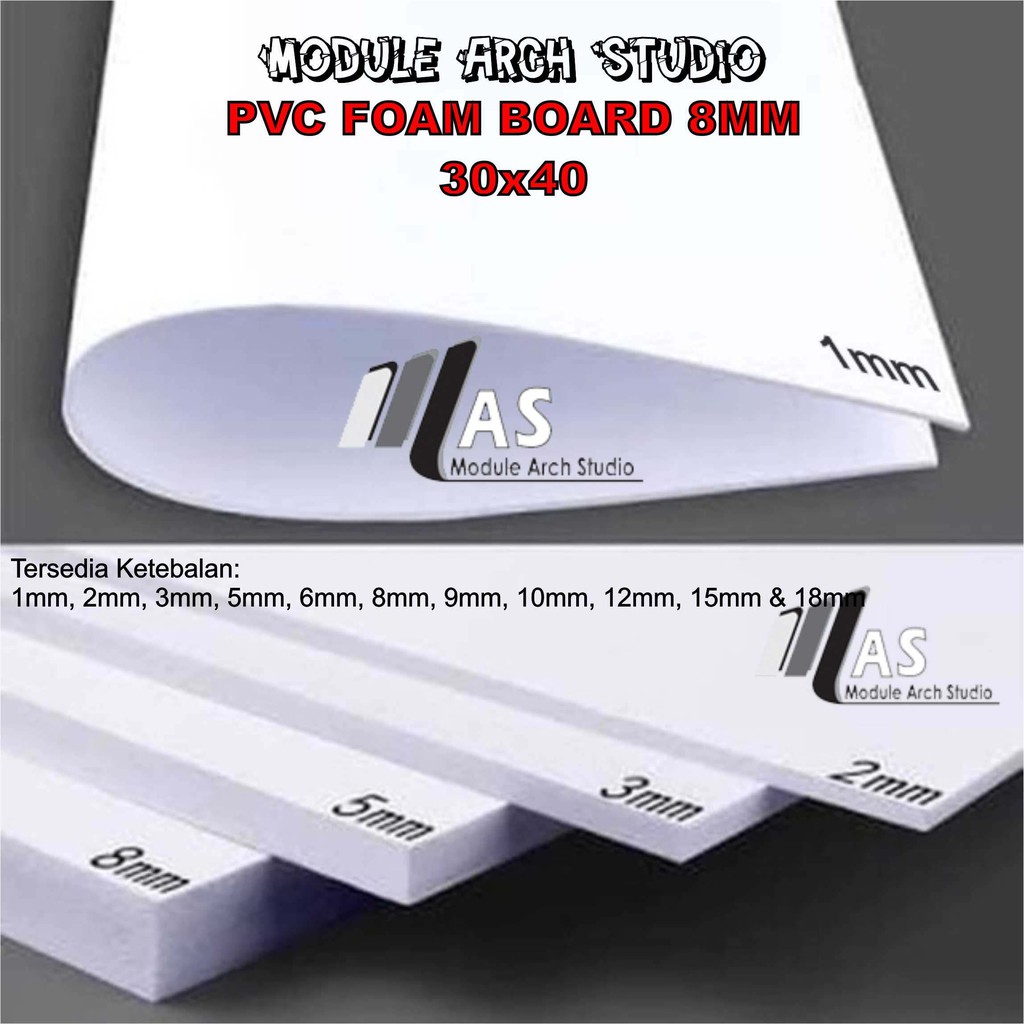 PVC Board / PVC Foam Board 8mm 30x40cm