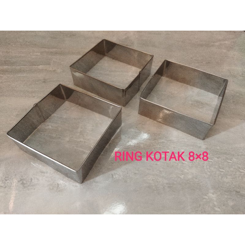 RING KOTAK/RING ROTI/RING CUTTER 8×8 CM/CETAKAN KUE