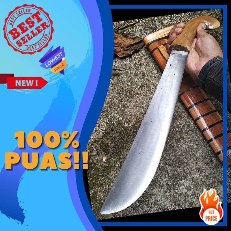 pisau besar tebas babe baja tajam survival hunting berburu outdoor serbaguna