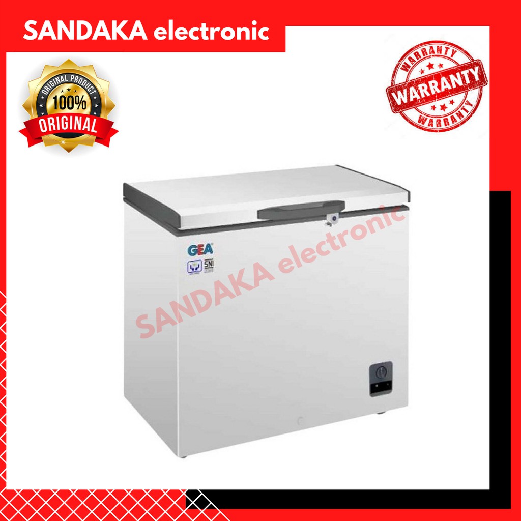 Chest Freezer Gea AB-226-R - Box Pembeku 220 Liter