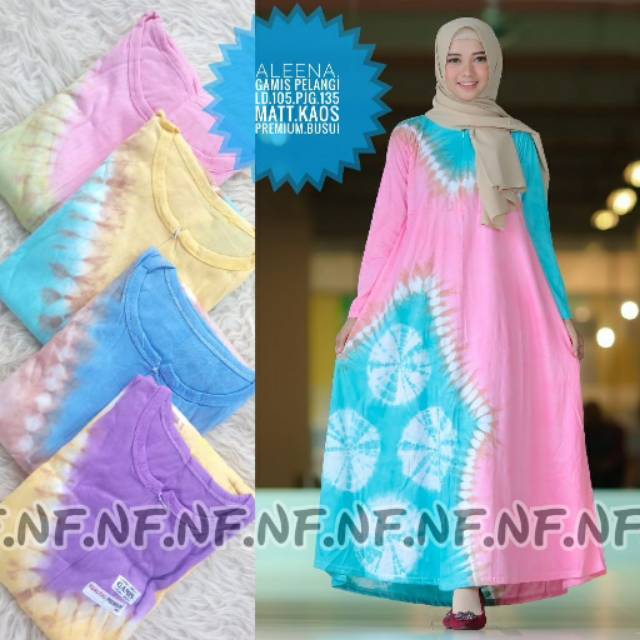  GAMIS  KAOS  ALEENA KAOS  COTTON 30 S ADEM  MENYERAP 