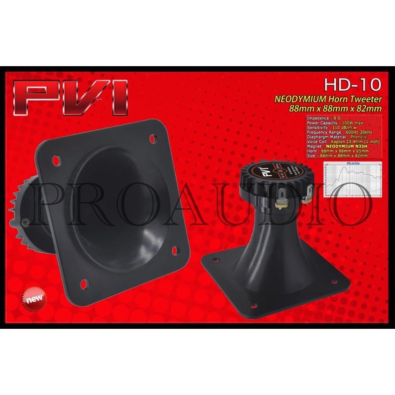 horn tweeter neodymium PVI HD10 HD-10 original