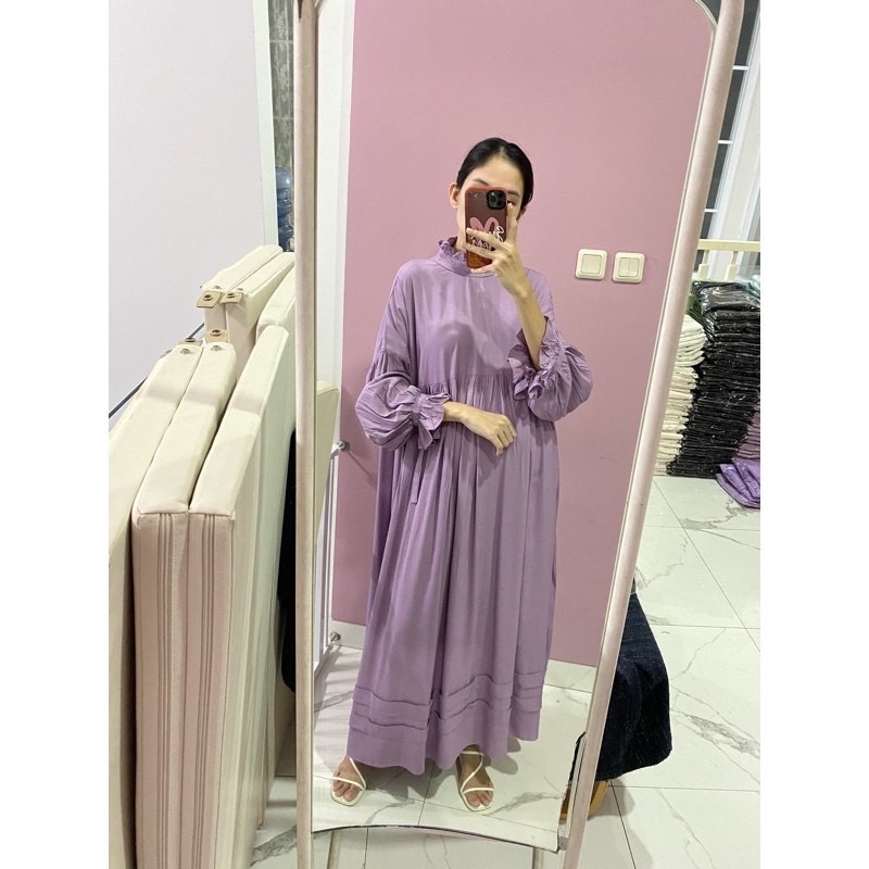 NABO - Kasela Long Dress (Dress rayon baby dol)