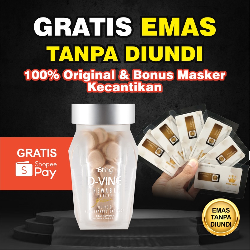 Paket D-vine Dvine D vine Collagen Colagen Original Suplement Kecantikan Pemutih Kulit Garansi Di Ja