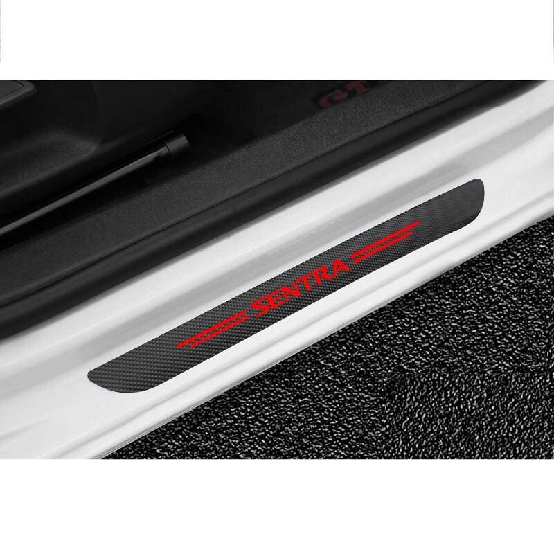 Stiker Pelindung Anti Baret Carbon Fiber Untuk Pintu Mobil Nissan Sentra B16 B17