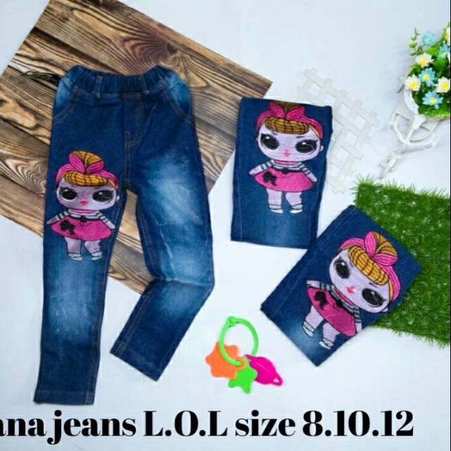  Celana  panjang jeans  anak  LOL  8 10 12 Shopee Indonesia