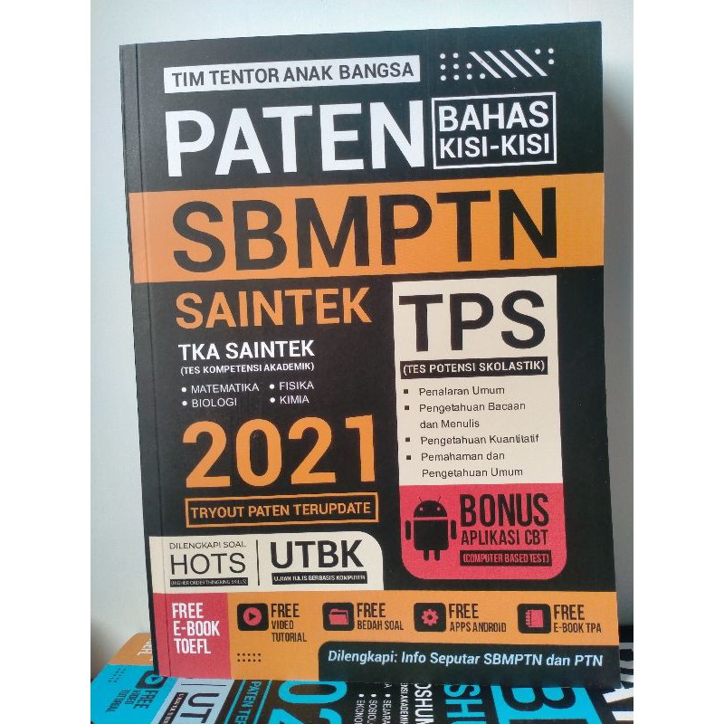 Buku SBMPTN SAINTEK 2021 Paten Bahas Kisi-kisi SBMPTN SAINTEK 2021