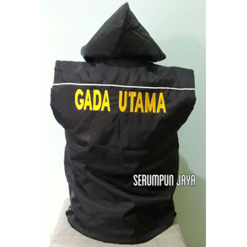 JAKET ROMPI GADA UTAMA - ROMPI GADA UTAMA PARASUT HITAM FULL BORDIR