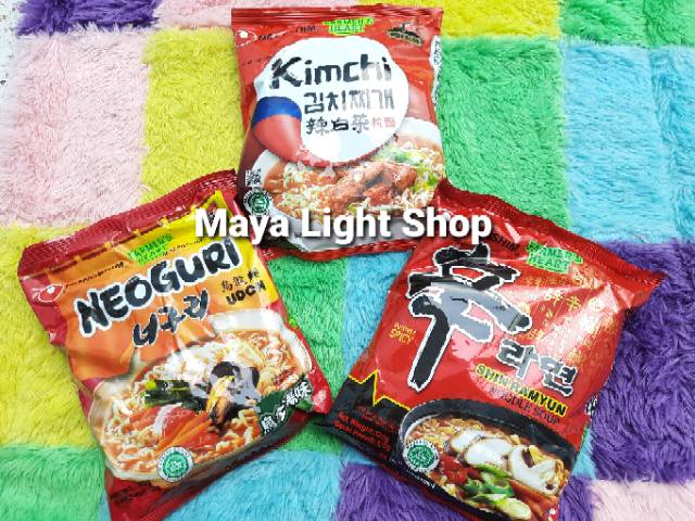 Ramen kuah korea jepang neoguri mie nissin halal mie rebus instant kimchi neoguri mikuya gekikara shin ramyun noodle