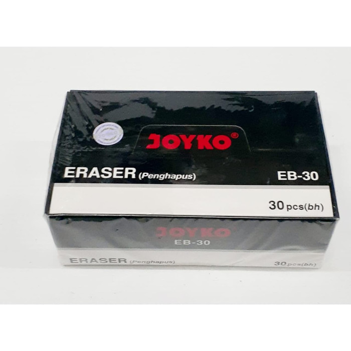 

PENGHAPUS JOYKO EB-30 (HITAM) ISI 30 PCS | ERASER