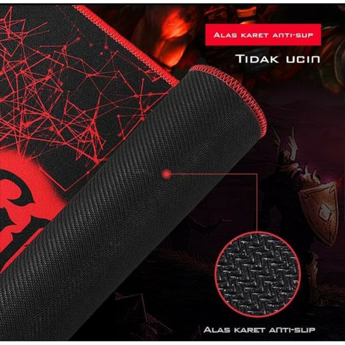 NA - Mousepad Gaming Lembut Anti Selip Gamen - Mouse Pad Ukuran XL