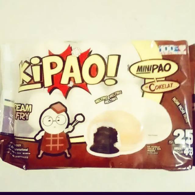 

Kipao minipao rasa coklat isi 25pcs