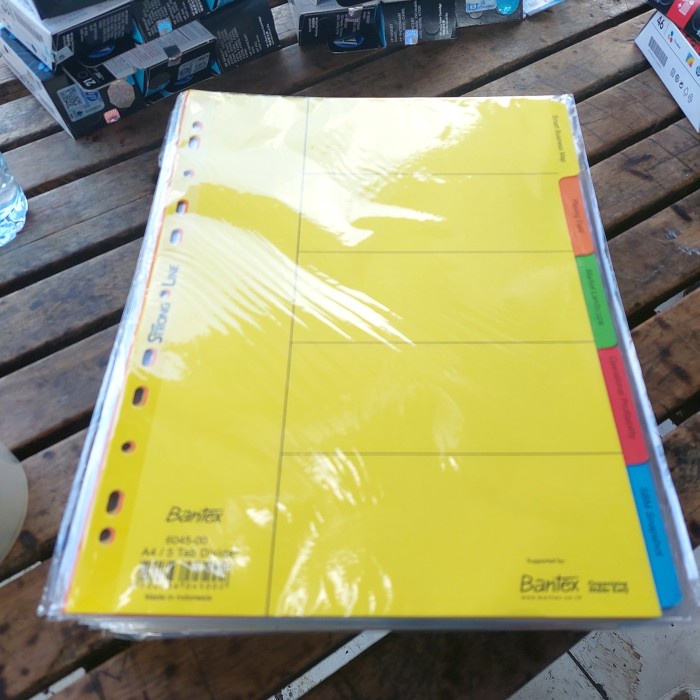

Produk Devider /Pembatas Bantex 6045 5 Tab A4 Hot Sale