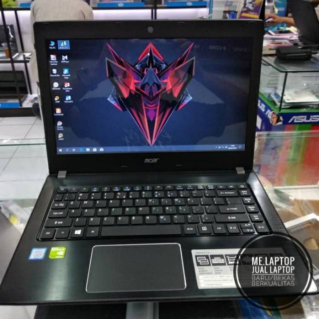 ACER E5-475G IntelCore i5-7200U Ram4GB HDD1TB GT940MX-2GB 14" Second