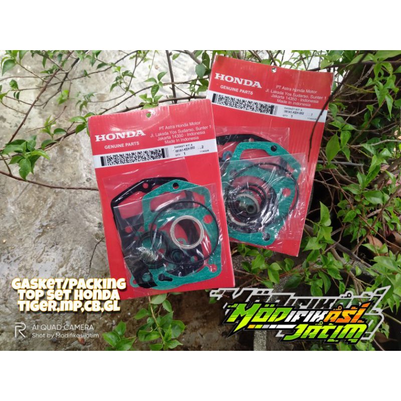 Gasket Top Set Tiger Mp GL CB Megapro Ori Paking Packing Topset Tiger
