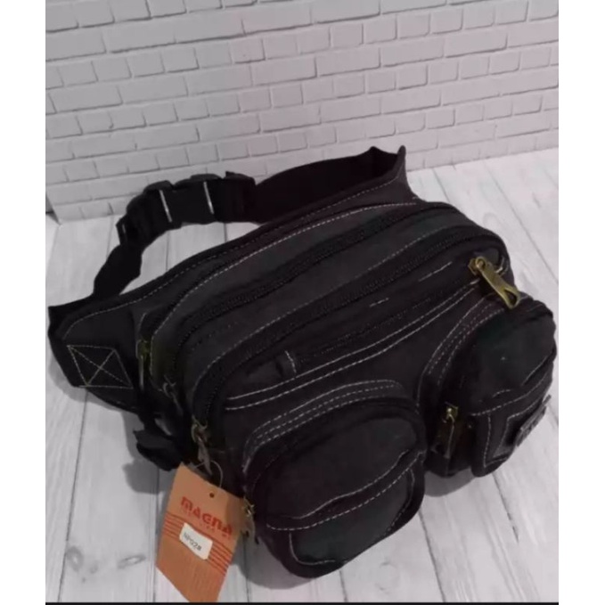 TAS PINGGANG MAGNA TAS KANVAS IMPORT