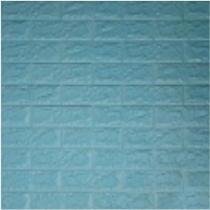 Belikuy COD Wallpaper Dinding Foam 3D Kecil Motif Batu Bata / walpaper dinding Foam U96-BLUE