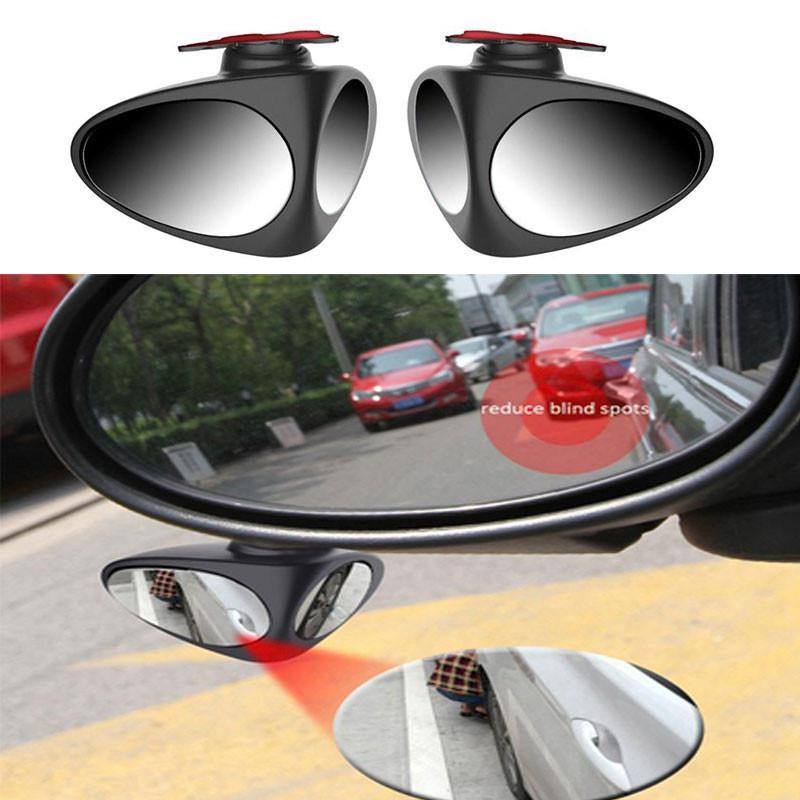 SPION 2 SISI KANAN Kaca Spion Tambahan Mobil Cembung 2 Sisi Tempel Anti Blind Spot Sebelah Kanan