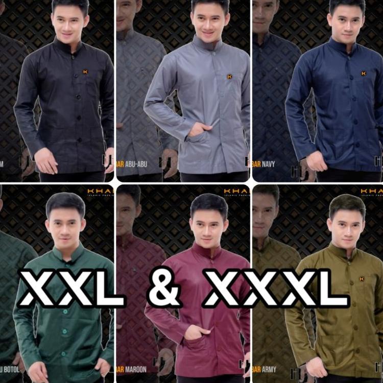 WAN.01Jn22ᴵ– XXL & XXXL BAJU KOKO HAIBAH POLOS KHAIBAR MODEL BAJU KOKO AMMU BAJU KOKO POLOS AN-NUR A