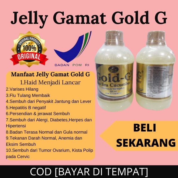 Obat Suplemen Herbal Jelly Jely Jeli Gamat Gold G Untuk Daya Tahan Tubuh Kanker Jantung Hepatitis B Indonesia