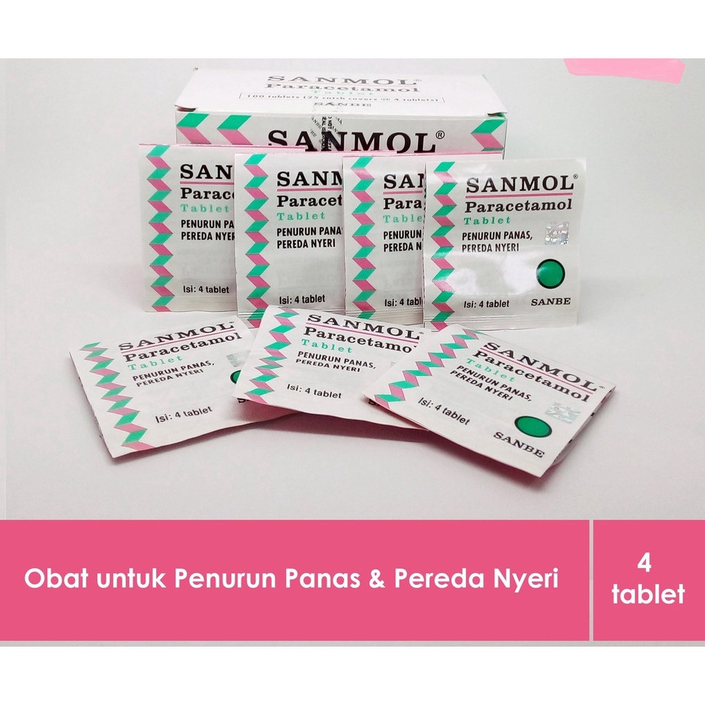 SANMOL TABLET STRIP ISI 4 TABLET