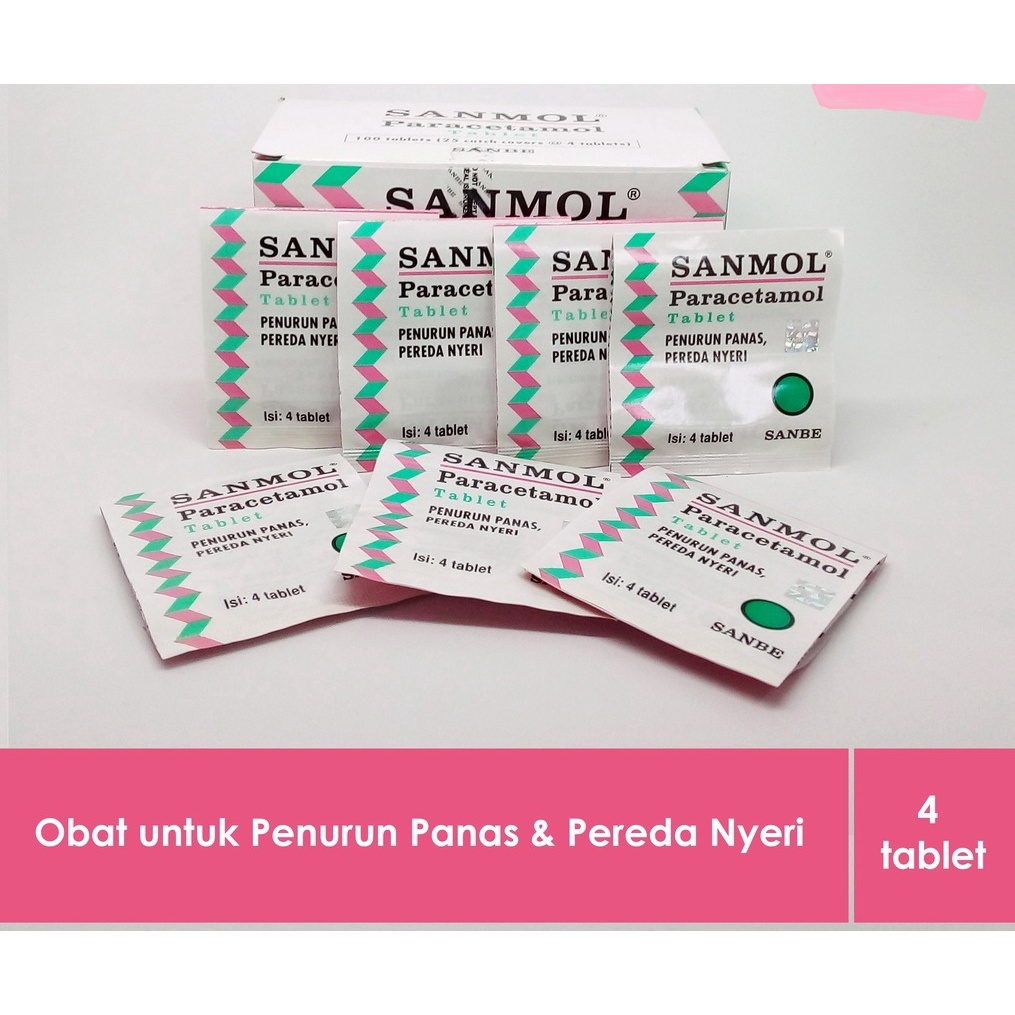 SANMOL TABLET STRIP ISI 4 TABLET