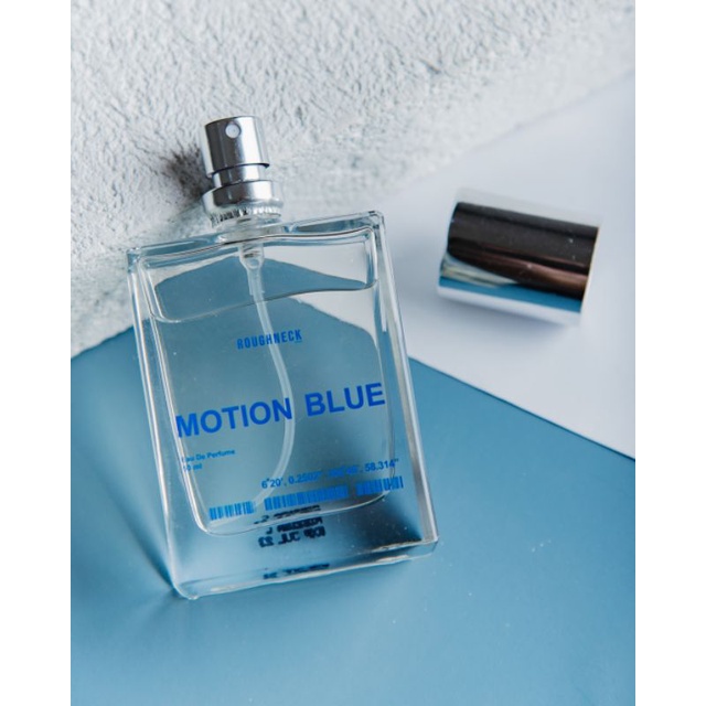 ROUGHNECK PARFUMERY MOTION BLUE KEMASAN TERBARU SUDAH BPOM PARFUM PRIA ORIGINAL TAHAN LAMA