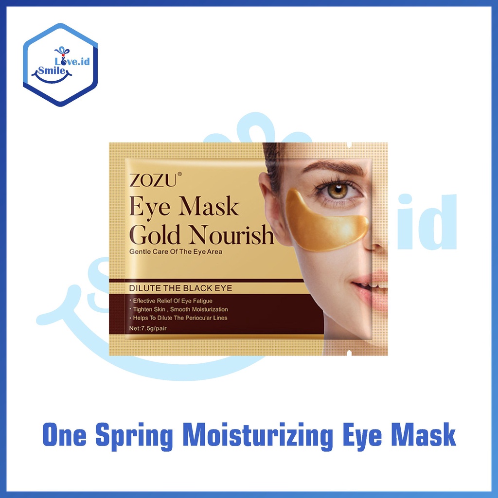 ZOZU Gold Moist Eye Mask 24k Gentle Care Nourish Masker Mata Emas Premium Original ZZ01