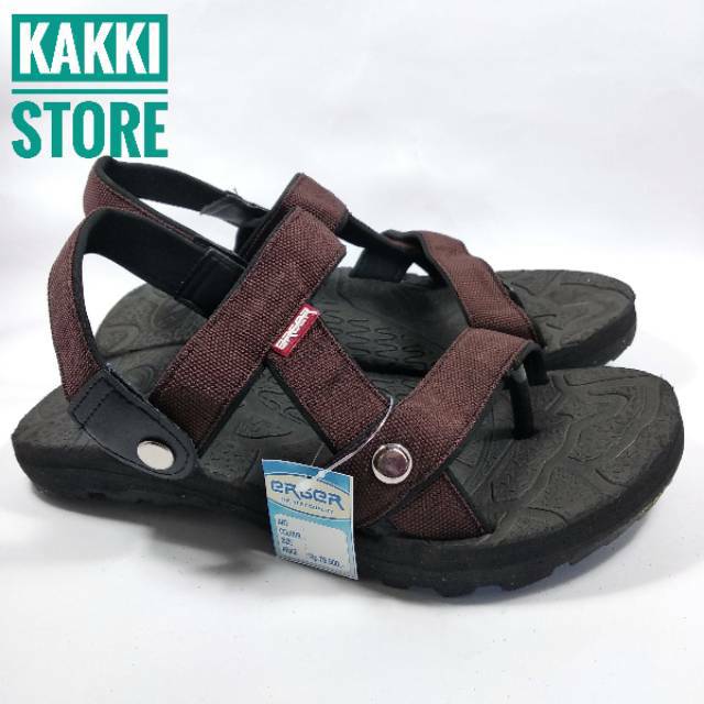 PROMO COD SANDAL GUNUNG ERGER SENDAL KEREN PENDAKI HITAM KASUAL CASUAL SLIP ON SELOP SANDAL JEPIT