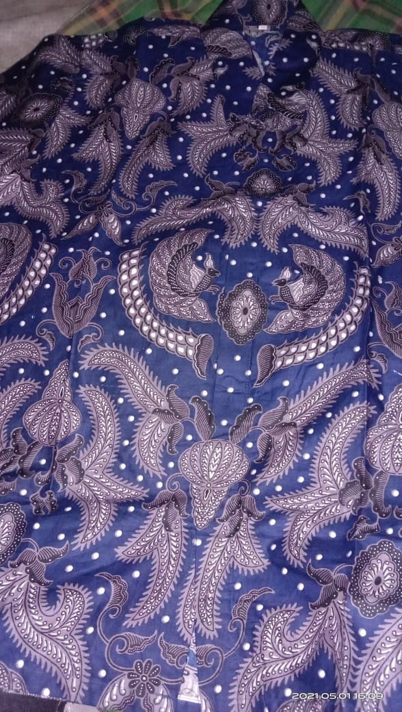 Kemeja Batik Pria Lengan Panjang Size M L Xl Xxl Bswart Batik Hrb026 Kenango Panjang Padi