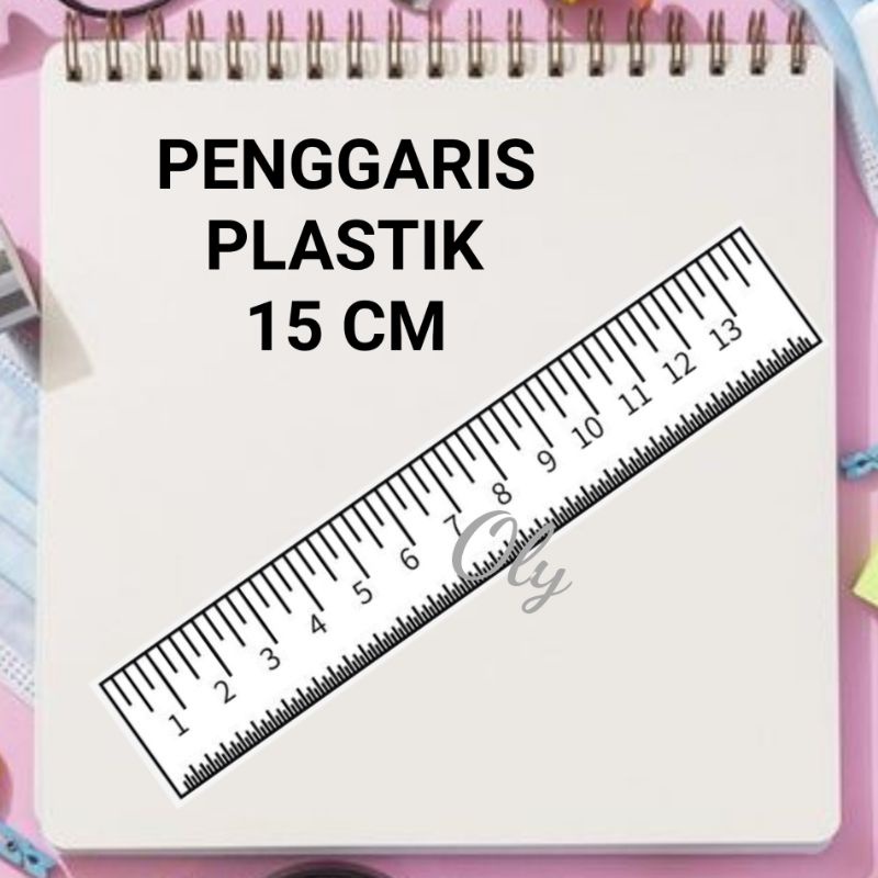 

PENGGARIS PLASTIK 15 CM / PENGGARIS Mika 15 CM / Mika Glass Ruller