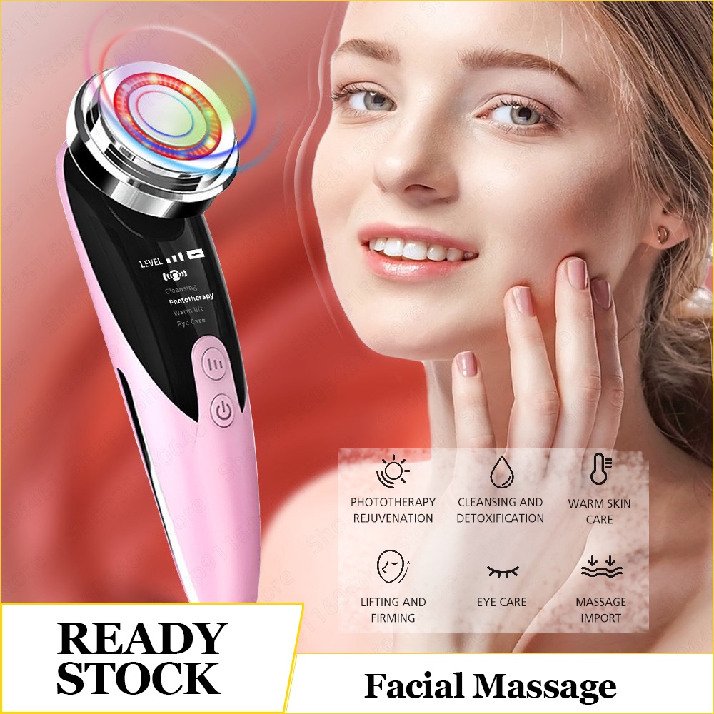 Alat Wajah Pemijat Alat Setrika Wajah Pemijat Perawatan Kulit Anti Anging Facial Massage Hot Cold Hammer