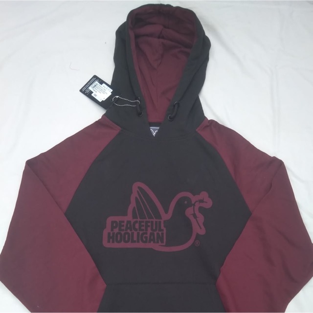 hoodie peacefull hooligan claret BNWTIP