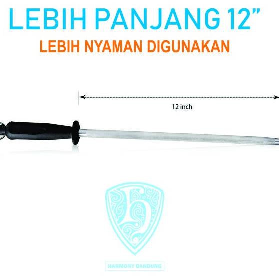 

STICK ASAH PISAU 12" (30cm) KNIFE SHARPENER ROD HONING. READY STOCK!!! (ART. 464)