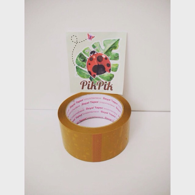 

Lakban Isolasi COKLAT 2 inch (48mm) 85Yard 100Yard merk Royal Tapes Marubond