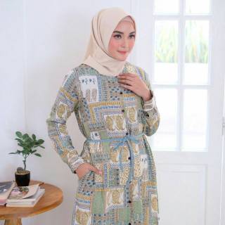 LEVINKHA ETNIK  TUNIK  BAJU  TUNIC ETNIC WANITA MUSLIM 