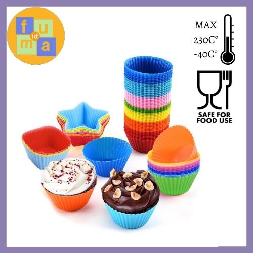 Muffin Cupcake Baking Molds Silicone Cake Mold Cake Decorating Tools / Cetakan Kue Cupcake Silikon Cetakan Silikon Baking Jelly Muffin Cake