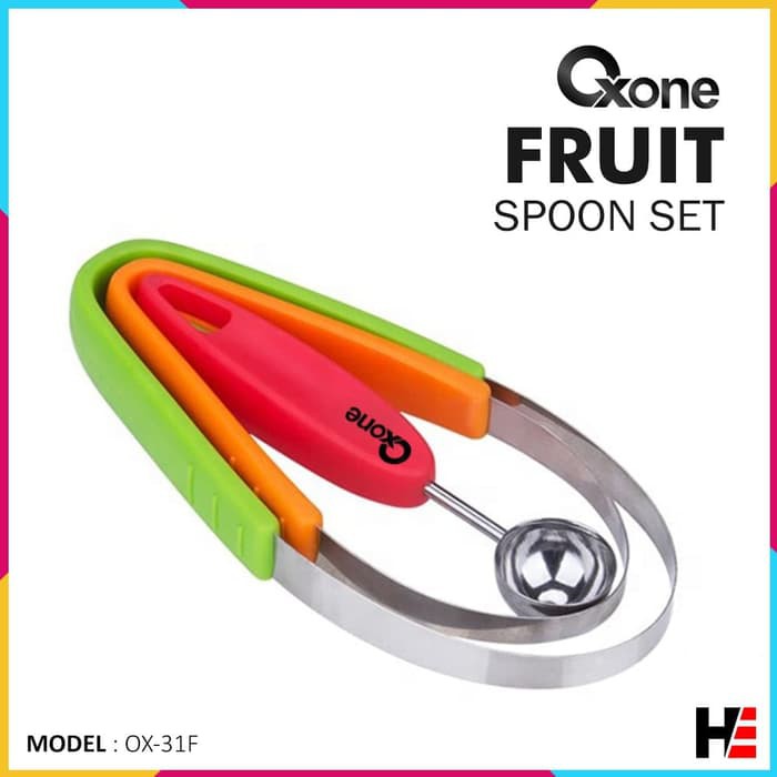 Alat Pengeruk / Sendok Buah Oxone Ox-31F Fruit Spoon Set High Quality