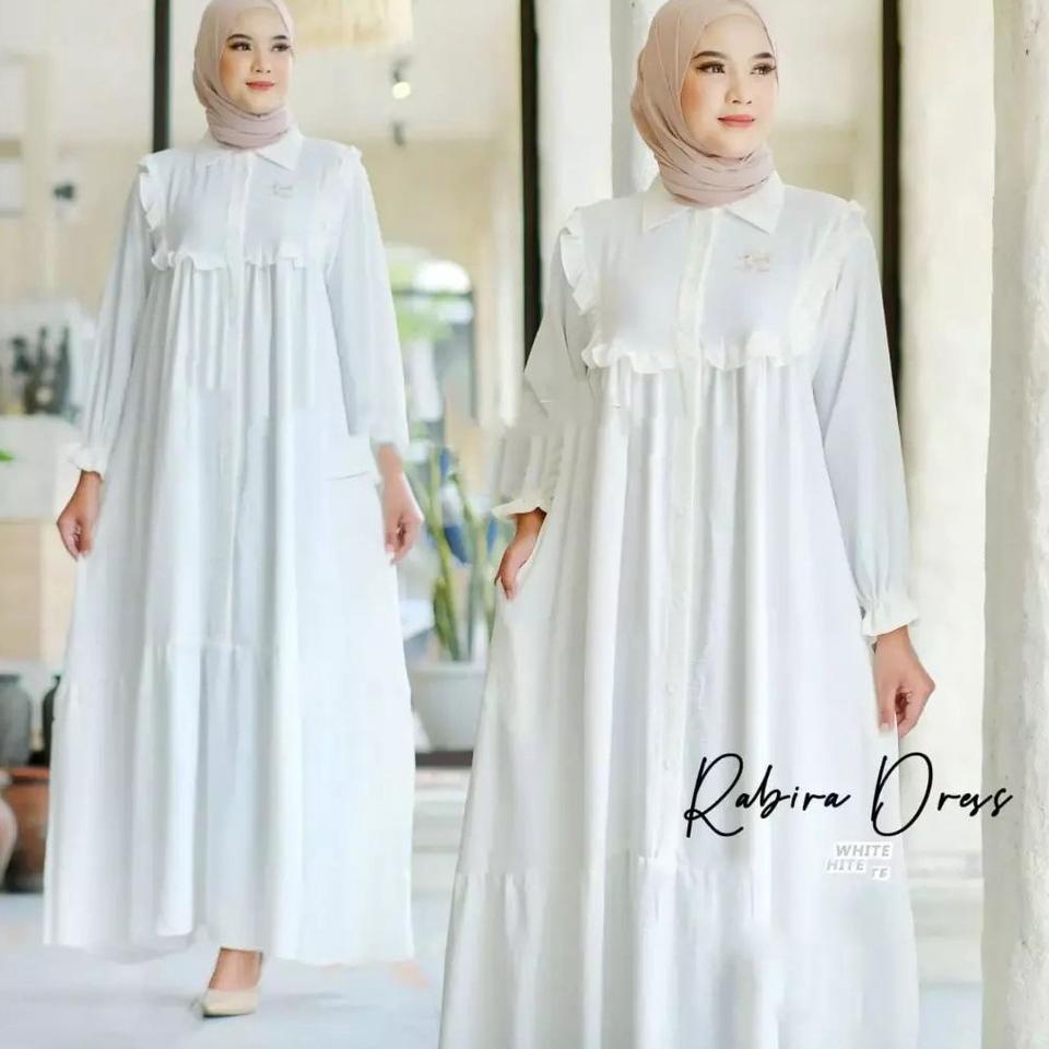 (TERBAIK) RABIRA DRESS GAMIS CRINKLE PREMIUM DRESS WANITA TERBARU 2022 BAJU KONDANGAN REMAJA KEKINIA