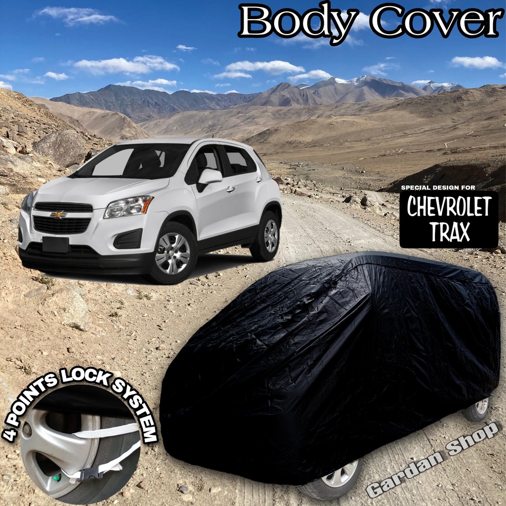 Sarung Mobil CHEVROLET TRAX Hitam POLOS Body Cover Chevrolet Trax Full Black