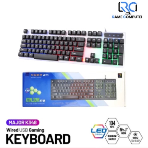 KEYBOARD GAMING VOXY MAJOR K348 LED RGB / KEYBOARD GAMING RGB