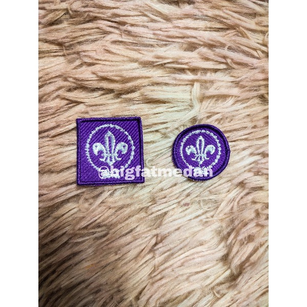 patch bordir wosm pramuka,emblem bordir wosm pramuka,bordir logo wosm pramuka, Atribut sekolah