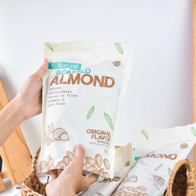 

vaargavaldian5678 Natural Roasted Almond (Panggang) 1 Kg TERLARIS TERPERCAYA ORIGINAL