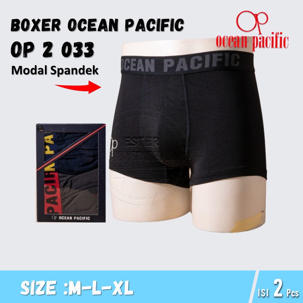 CELANA DALAM BOXER TERBARU OCEAN PACIFIC OP 2 033 isi 2 pcs