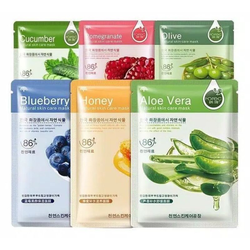 ROREC / HCHANA MASK, MASKER WAJAH FACIAL MASK, SHEETMASK