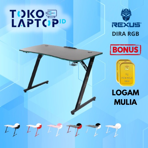 Rexus DIRA RGB Lighting Meja Gaming Desk Garansi Resmi