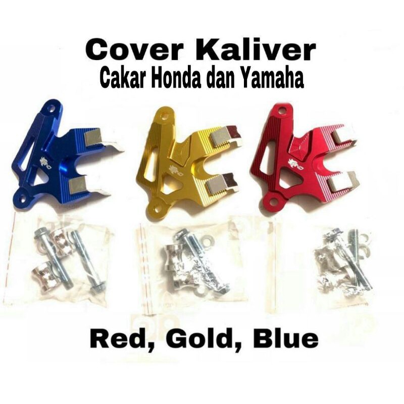 cover pelindung kaliper cakram full cnc depan all matic honda yamaha mio beat vario fino scoopy spac